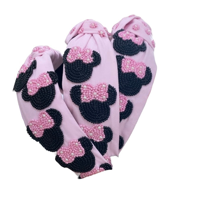 RTS - Pink Bow Mouse - Headband