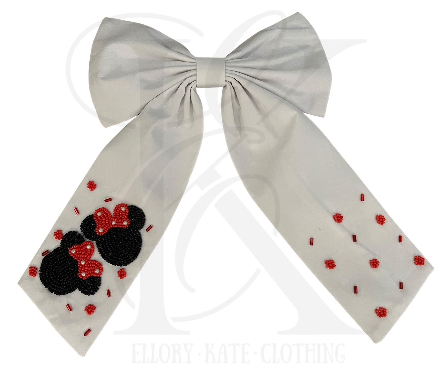 RTS - Red Polka Dot Bow Mouse - Bow