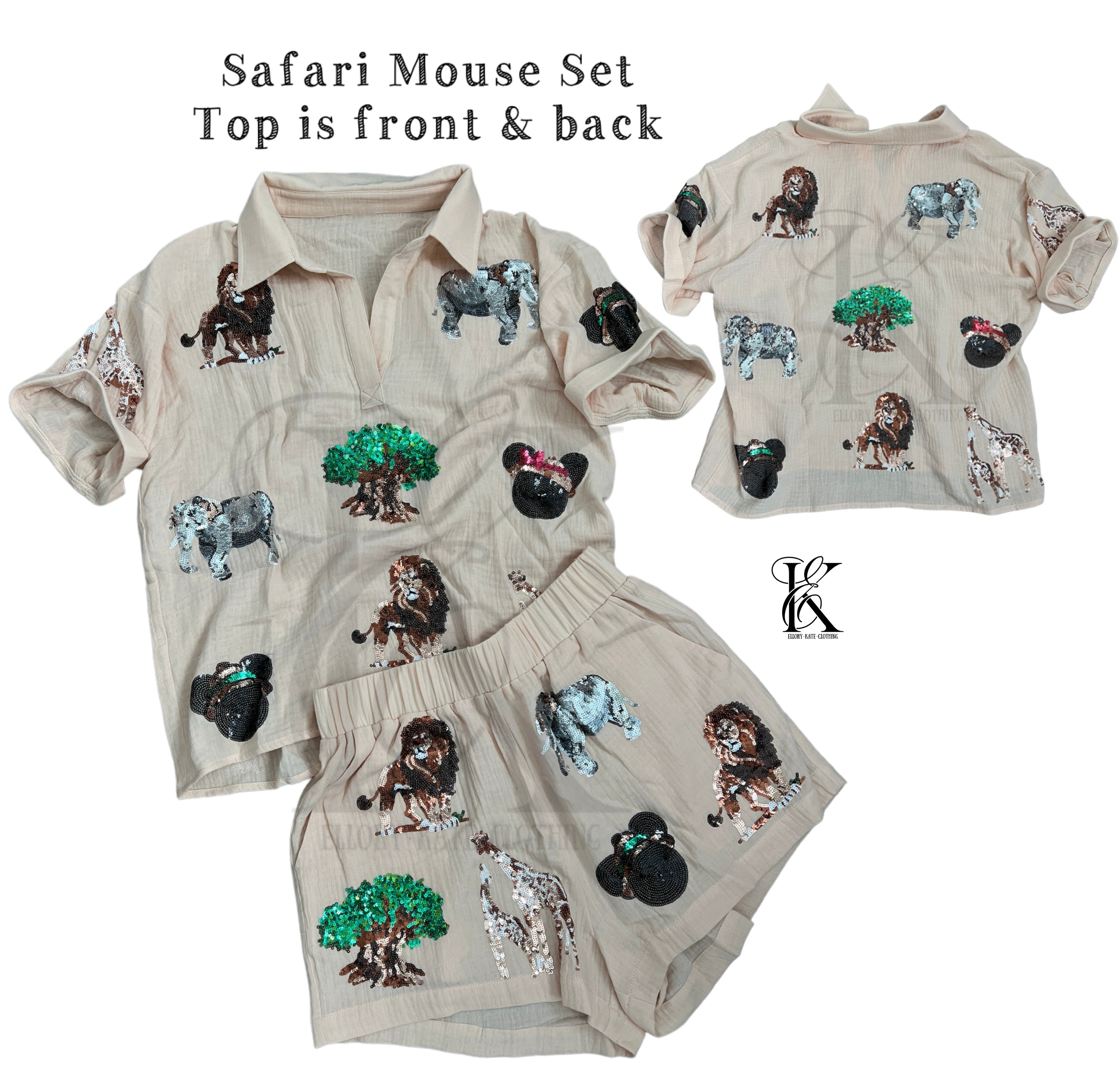 Safari Mouse | Linen SHIRT | RTS – Ellory Kate Clothing
