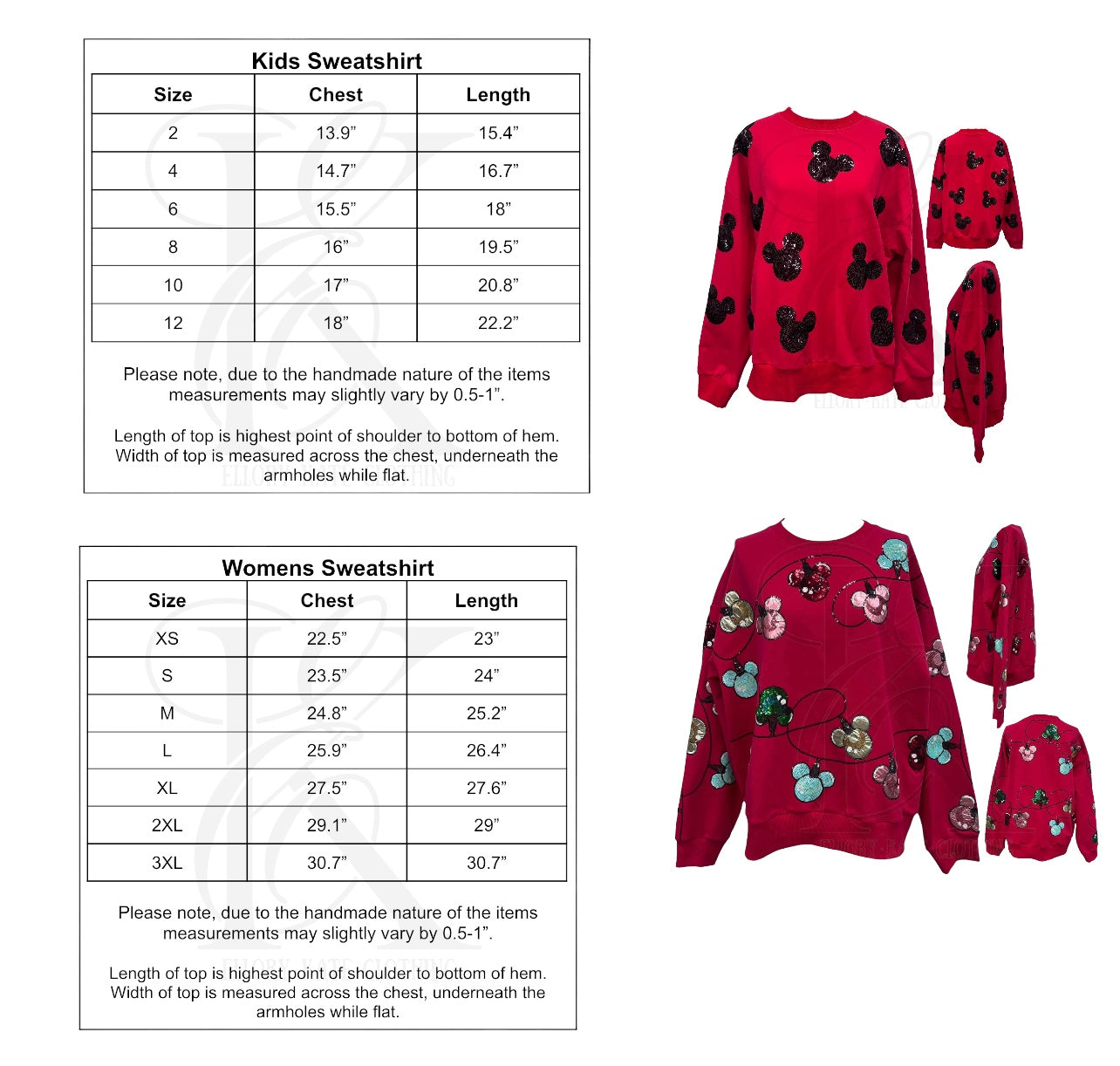 PRESALE - Mouse Sequin - Sweatshirt Kids - PINK