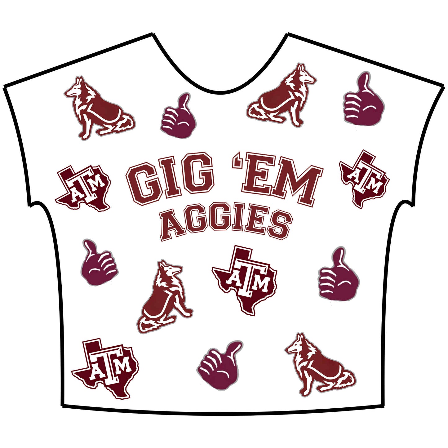 Custom - C.M. - Gig ‘Em - Medium (2)