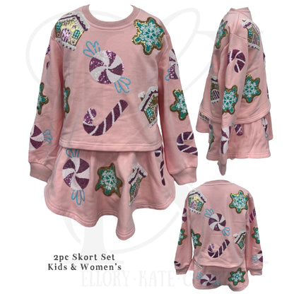 RTS - Gingerbread Skort - Kids