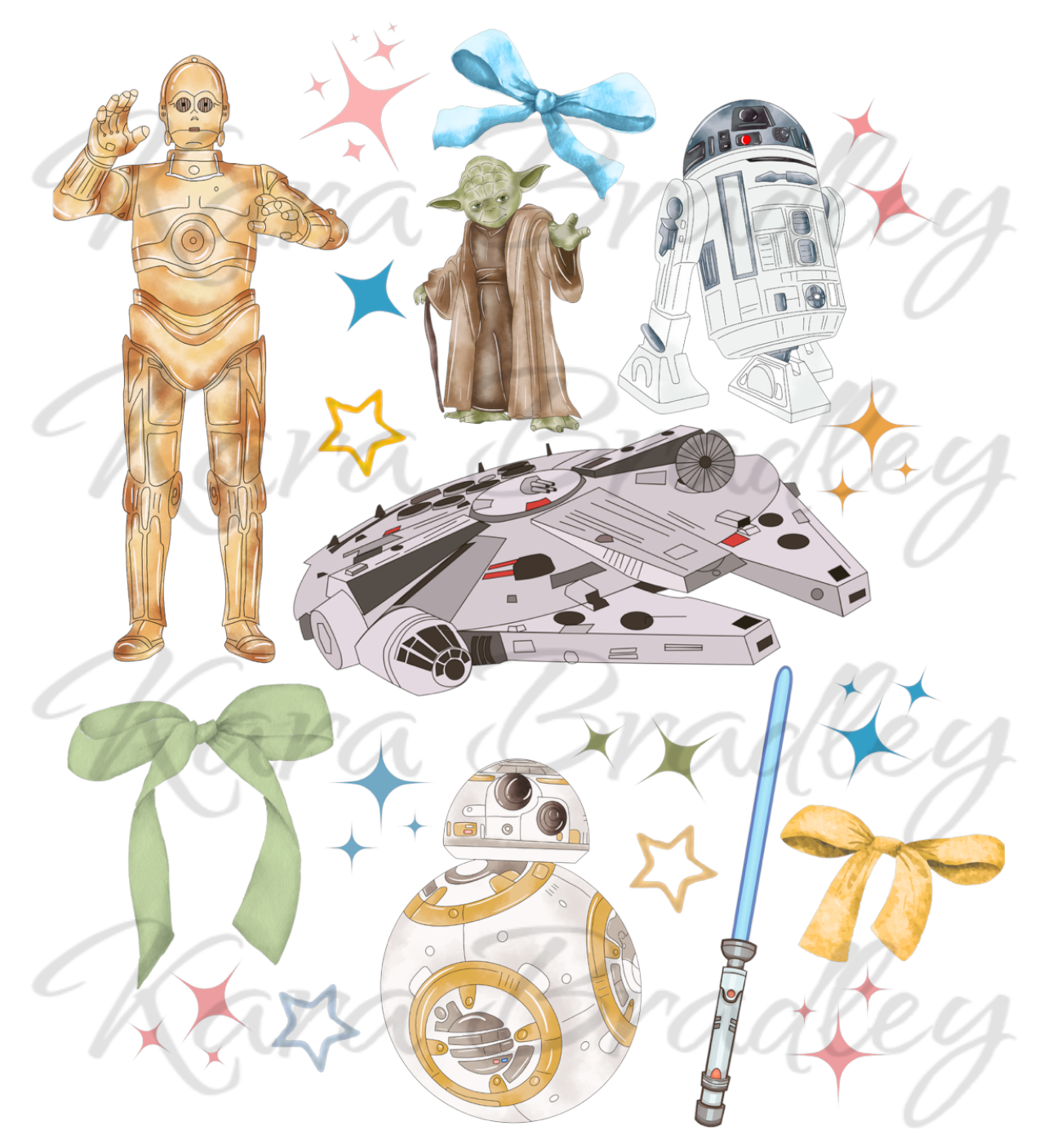 Star Bows - Girls - Digital