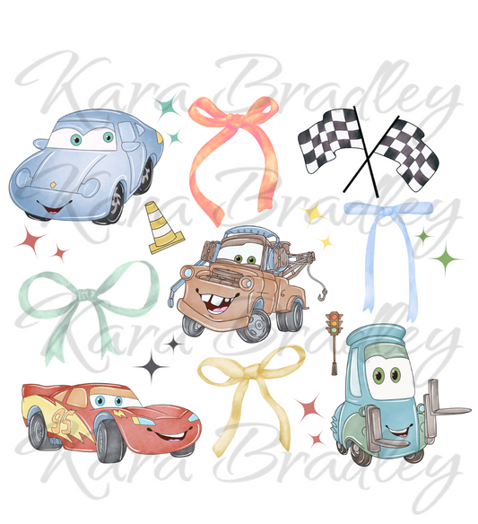 Car Bows - Girls - Digital