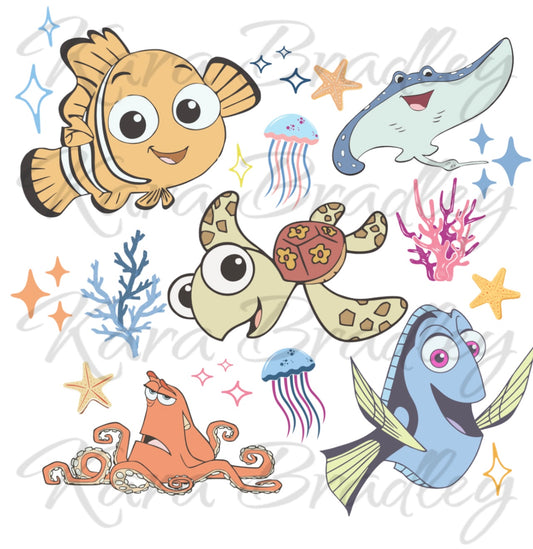 Swimming Friends - Boys - Digital