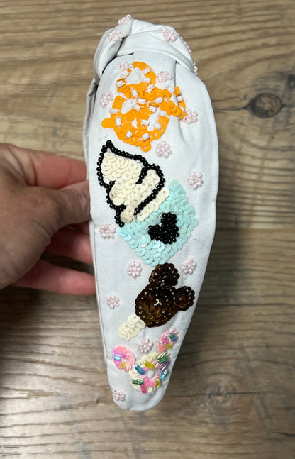 SNACKS  - Bead/Sequin Headband