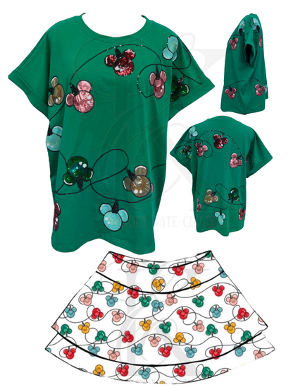 RTS - Mouse Lights Sequins - Tee - Adult