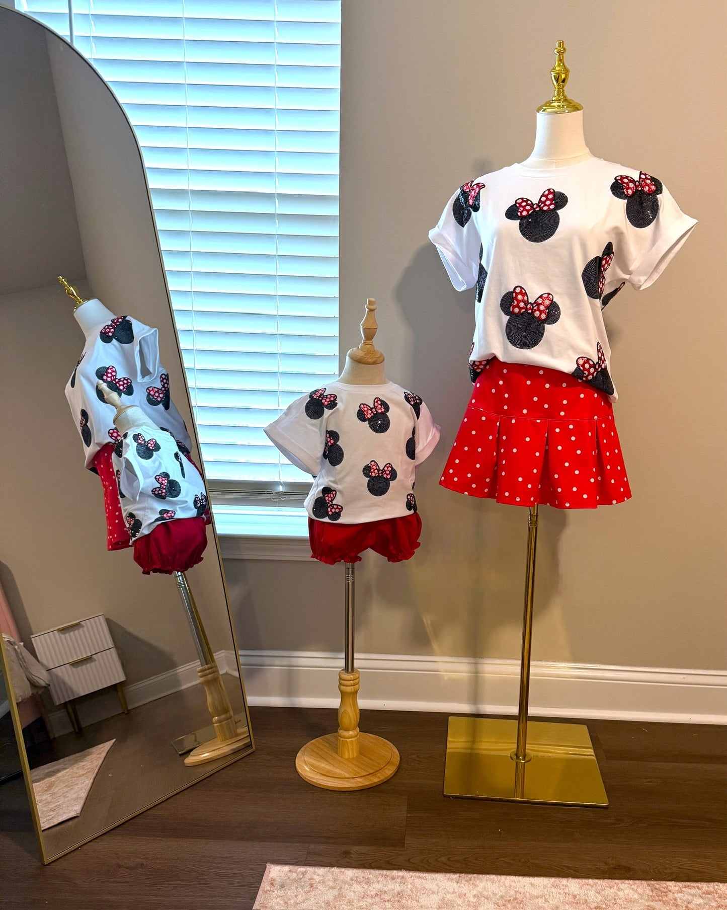 RTS - Bow Mouse & Sequins Tee - Kids