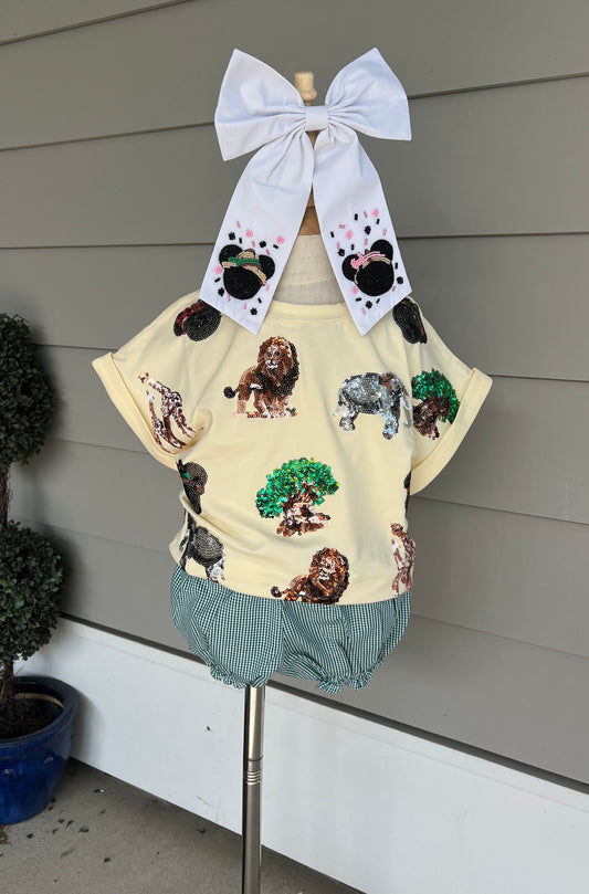 PRESALE - Safari Sequin - Tee - Kids