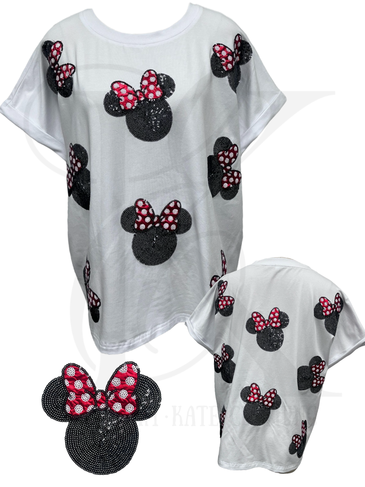 PRESALE - Bow Mouse & Sequins Tee - Kids