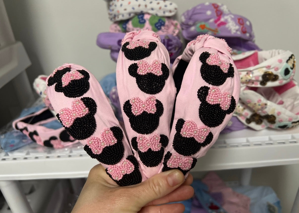 Pink Bow Mouse | Headband | RTS