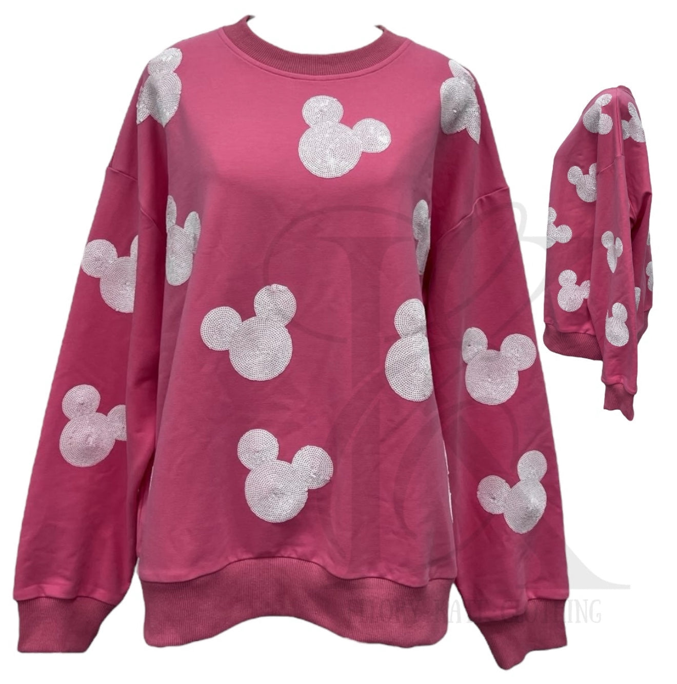 PRESALE - Mouse Sequin - Sweatshirt Kids - PINK