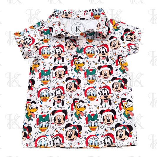 Polo | Christmas Mouse | Mens | PREORDER