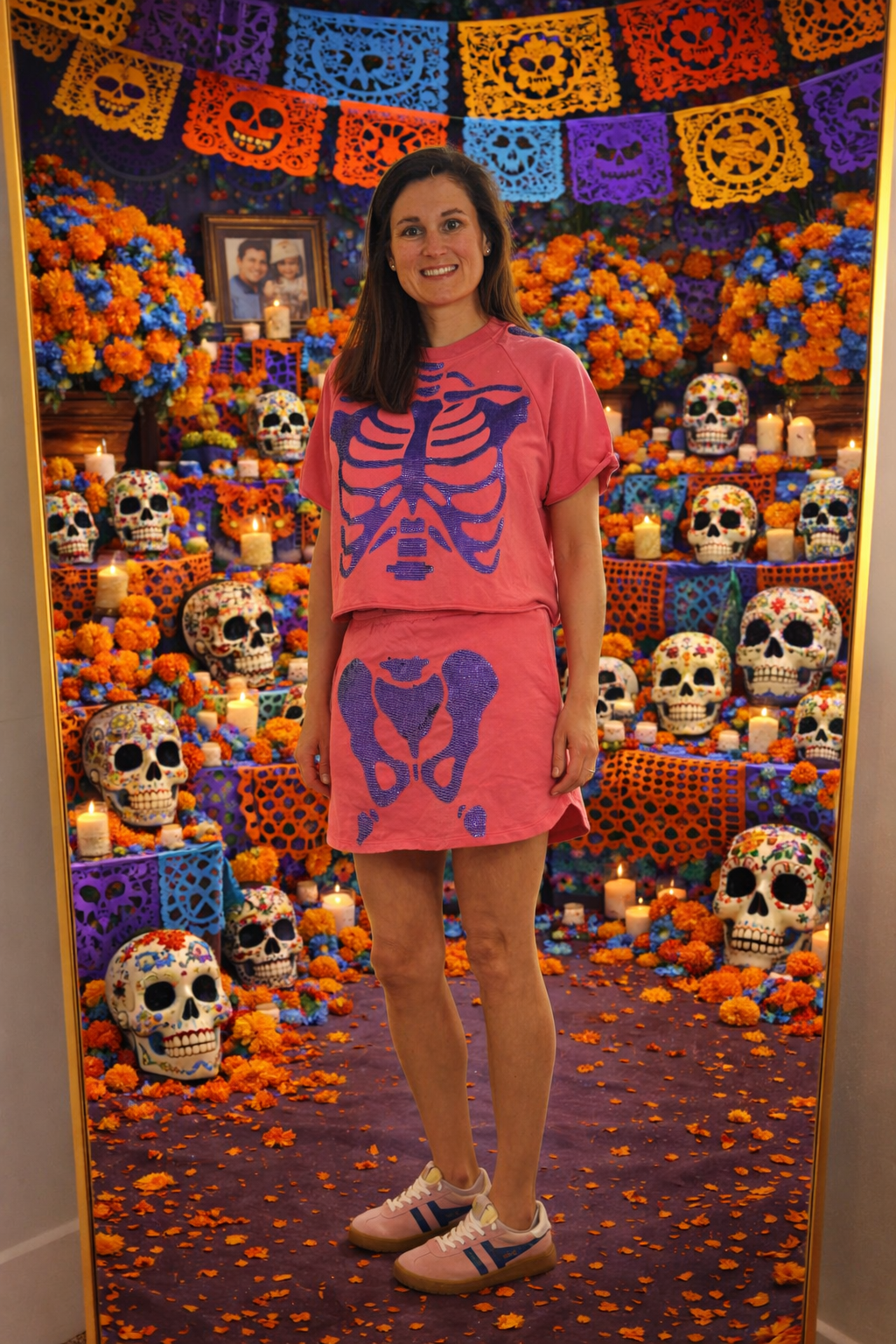Pink Skelly | Skort | PREORDER