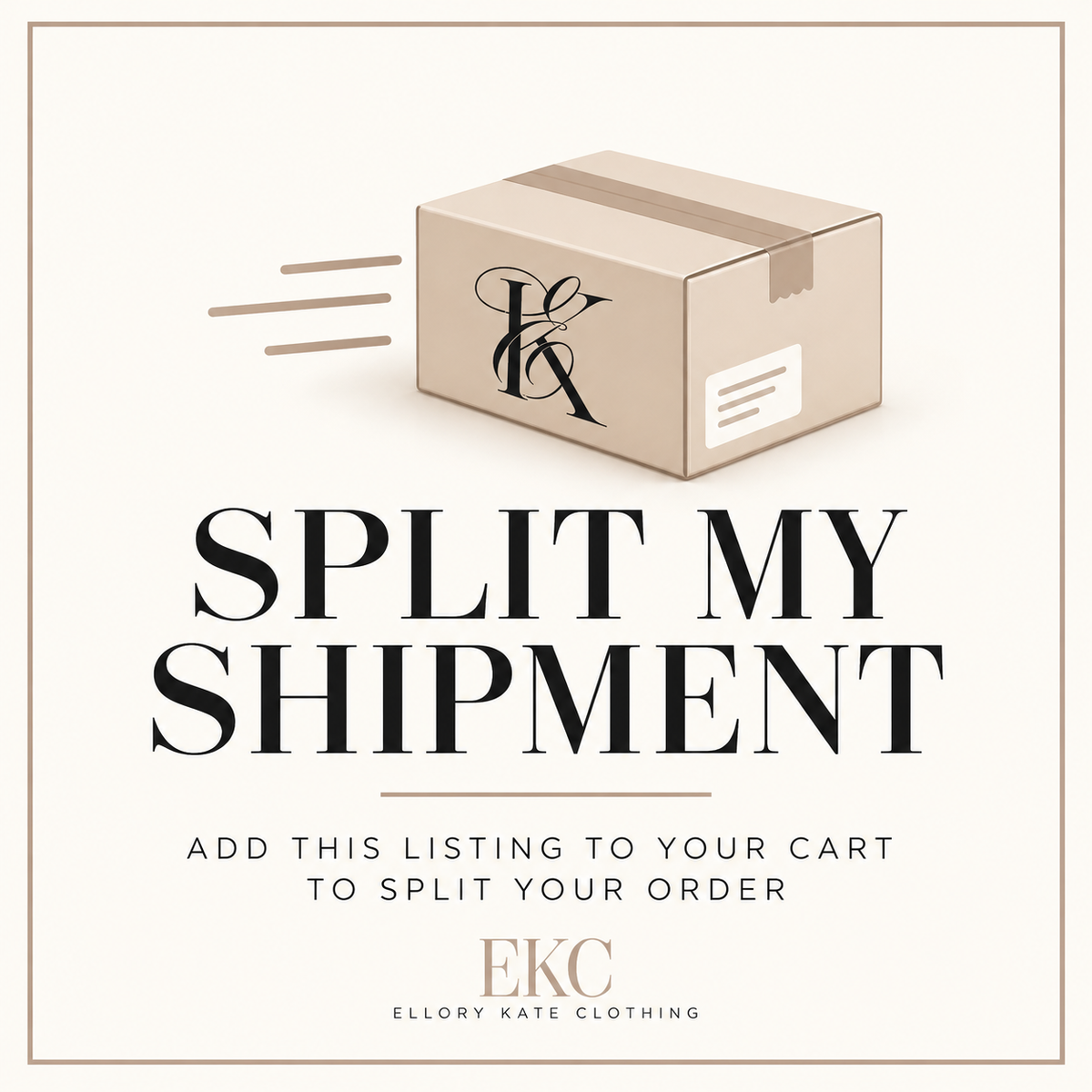 📦 SPLIT MY SHIPMENT