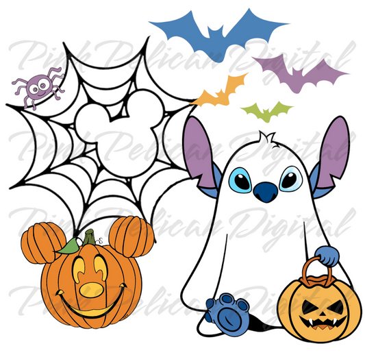 Stitch Halloween Digital